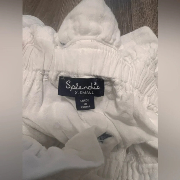 Splendid Women’s Paperbag Star Gazer White Navy Blue Shorts Size XS - Picture 7 of 9